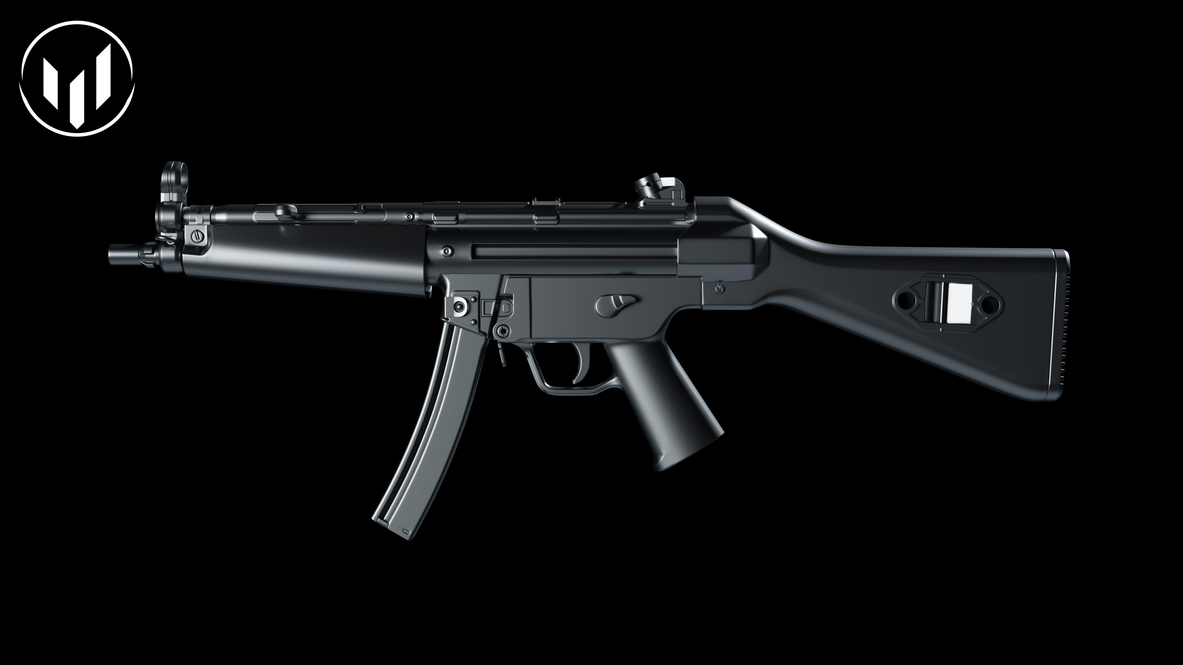 MP5 with disassembly (highpoly) preview image 5